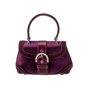 Y2K Vintage NBW COACH Satin Top Handle Purple Pink BAG